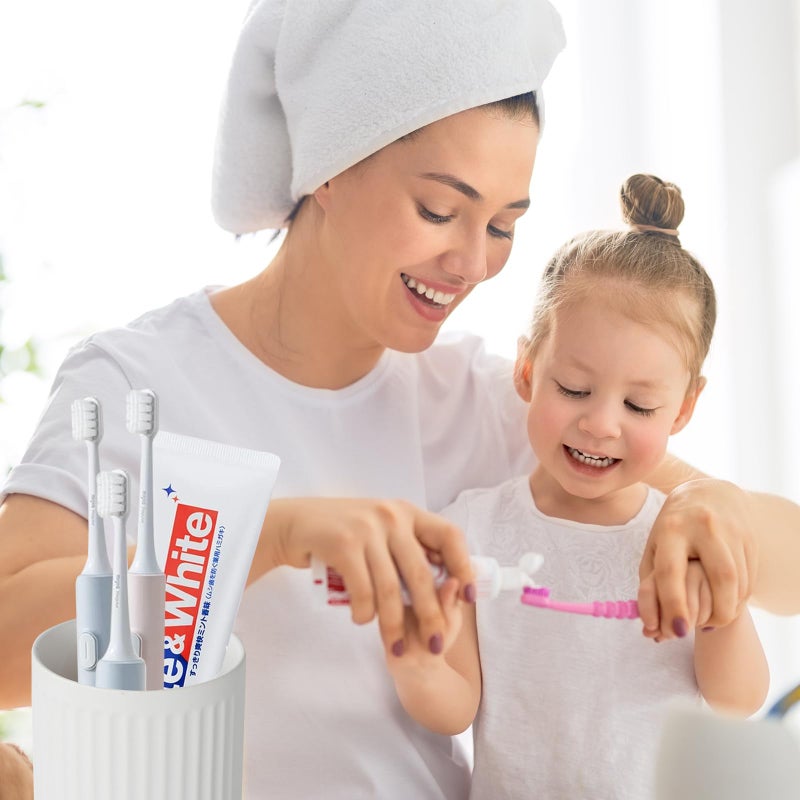 BSDISP White Toothbrush Holders for Bathrooms - 1 Cups Ceramic Toothbrush Toothpaste Holders  White Bathroom Tumbler Cups Reusable Toothbrush Mouthwash Cup  Bathroom Counter Organizer. - Image 2